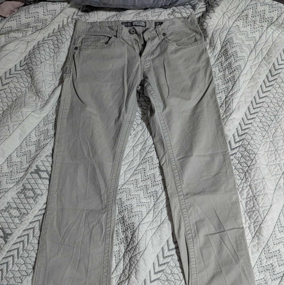 BKE Mens Jake Straight Leg, Casual Khaki
